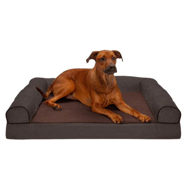 Sofa Dog Bed - Faux Fleece & Chenille - Image 24