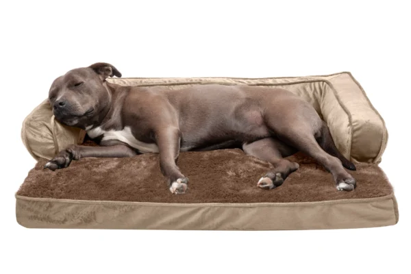 Sofa Dog Bed - Plush & Velvet Comfy Couch - Image 21