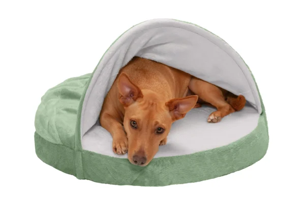 Snuggery Burrow Dog Bed - Microvelvet - Image 10