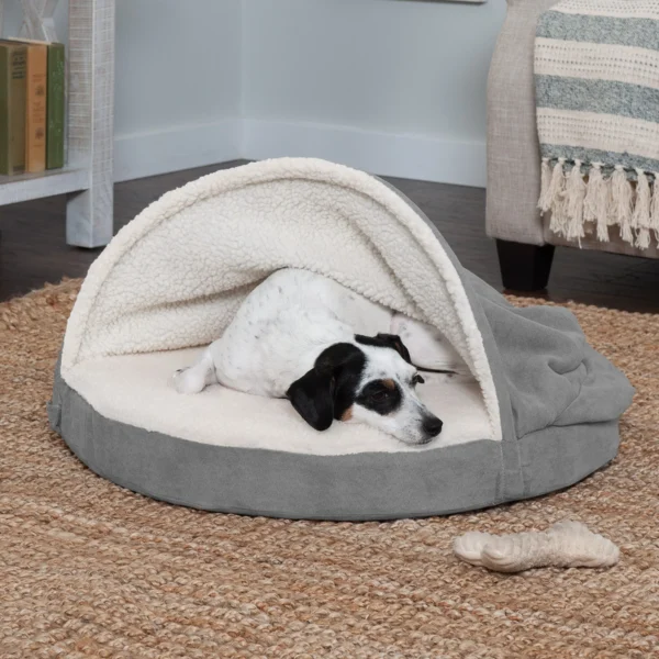 Snuggery Burrow Dog Bed - Faux Sheepskin - Image 29