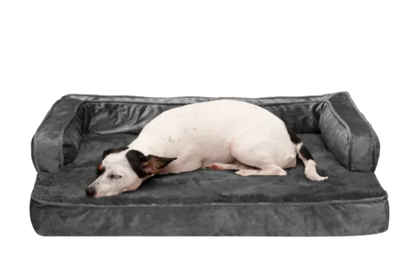 Sofa Dog Bed - Plush & Velvet Comfy Couch - Image 16