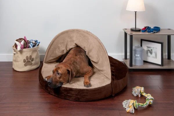 Snuggery Burrow Dog Bed - Microvelvet - Image 3