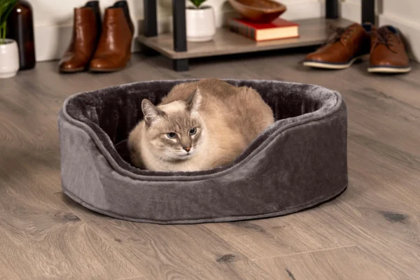 Oval Dog Bed - Plush & Velvet - Image 3