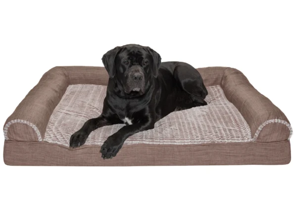 Sofa Dog Bed - Luxe Fur & Performance Linen - Image 71