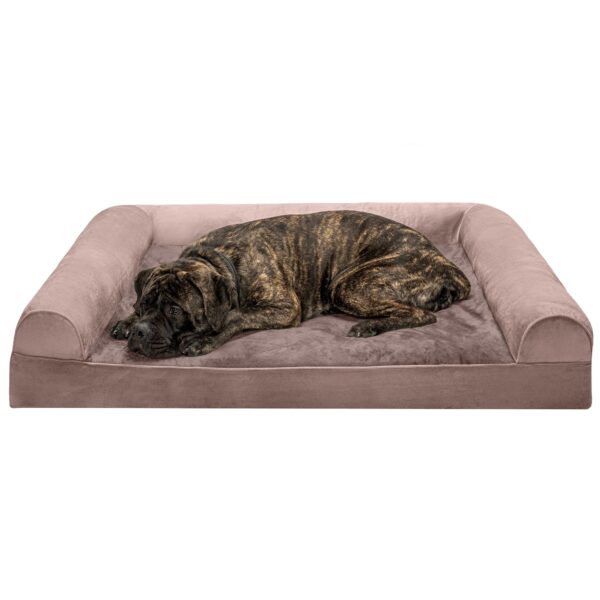 Sofa Dog Bed - Faux Fur & Velvet - Image 30