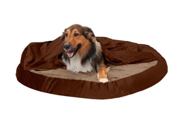 Snuggery Burrow Dog Bed - Microvelvet - Image 39