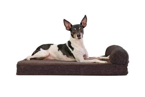 Chaise Lounge Dog Bed - Faux Fleece & Corduroy - Image 41