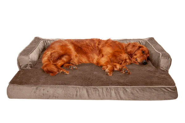 Sofa Dog Bed - Plush & Velvet Comfy Couch - Image 22