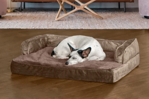 Sofa Dog Bed - Plush & Velvet Comfy Couch - Image 11