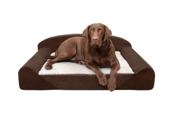 Sofa Dog Bed - Faux Fur & Backed Suede Orthopedic Luxury Edition - Image 11