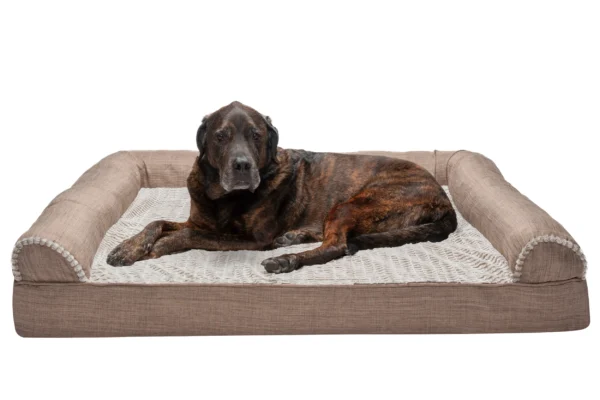 Sofa Dog Bed - Luxe Fur & Performance Linen - Image 63
