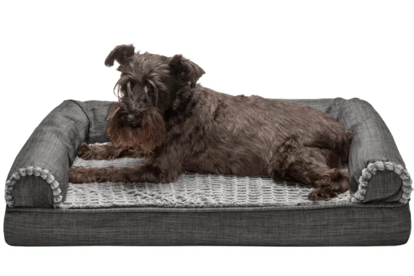 Sofa Dog Bed - Luxe Fur & Performance Linen - Image 46