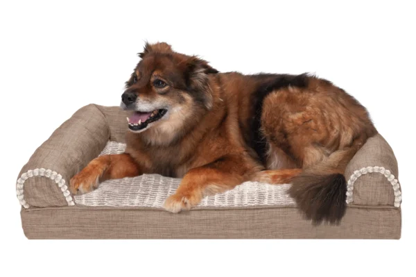 Sofa Dog Bed - Luxe Fur & Performance Linen - Image 69