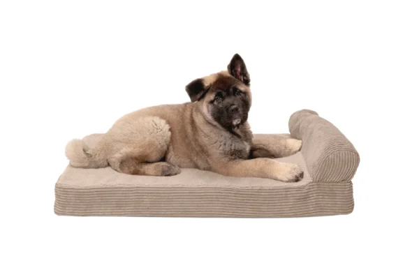 Chaise Lounge Dog Bed - Faux Fleece & Corduroy - Image 53