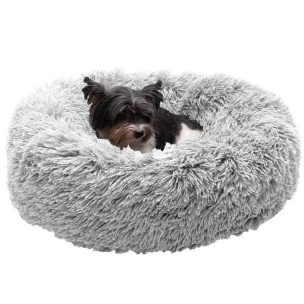 Calming Cuddler Long Fur Donut Dog Bed - Image 60