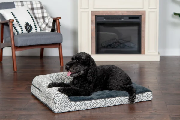 Deluxe Chaise Lounge Dog Bed - Southwest Kilim - Image 13