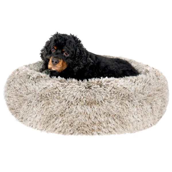 Calming Cuddler Long Fur Donut Dog Bed - Image 70