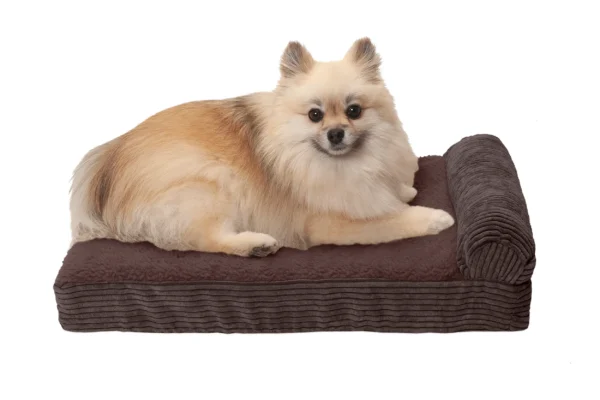 Chaise Lounge Dog Bed - Faux Fleece & Corduroy - Image 29