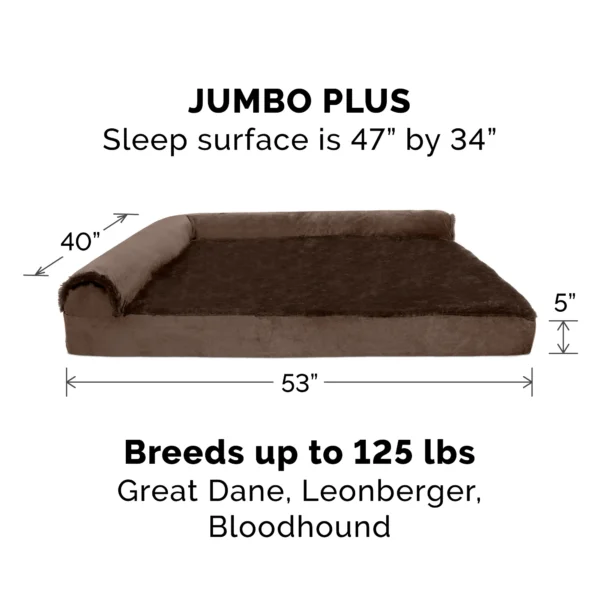 Deluxe Chaise Lounge Dog Bed - Plush & Velvet - Image 10