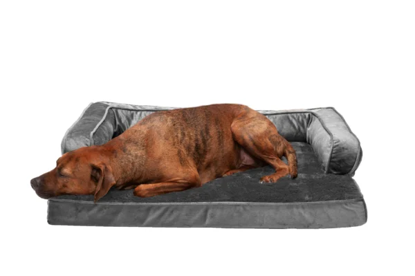 Sofa Dog Bed - Plush & Velvet Comfy Couch - Image 38