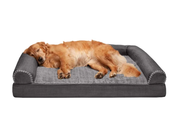 Sofa Dog Bed - Luxe Fur & Performance Linen - Image 6
