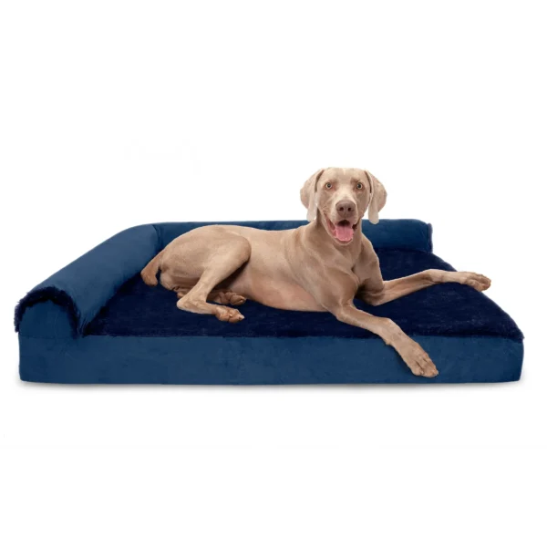 Deluxe Chaise Lounge Dog Bed - Plush & Velvet - Image 13