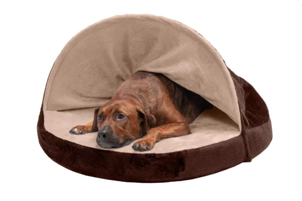 Snuggery Burrow Dog Bed - Microvelvet - Image 38