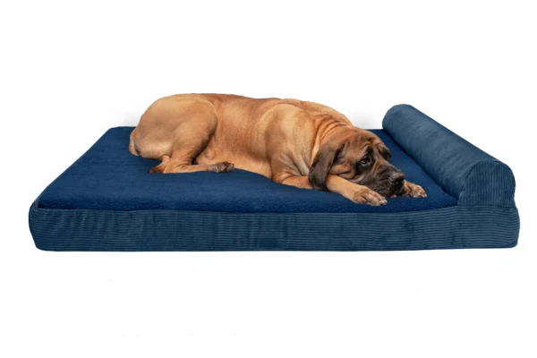 Chaise Lounge Dog Bed - Faux Fleece & Corduroy - Image 39