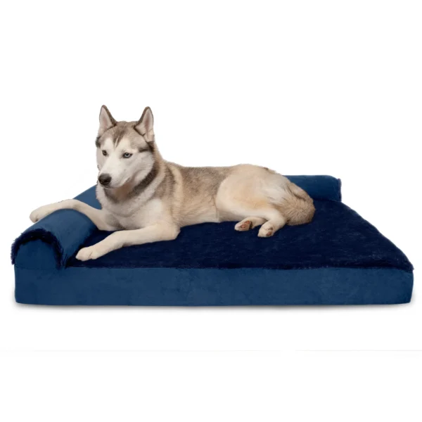 Deluxe Chaise Lounge Dog Bed - Plush & Velvet - Image 24