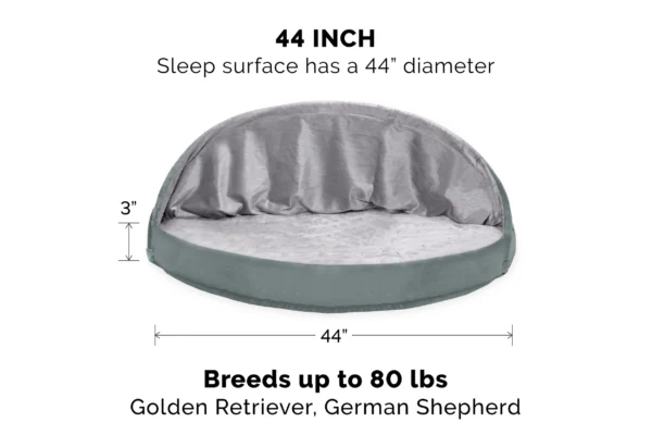 Snuggery Burrow Dog Bed - Microvelvet - Image 9