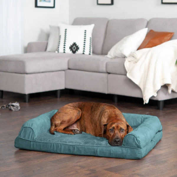 Sofa Dog Bed - Plush & Suede - Image 3