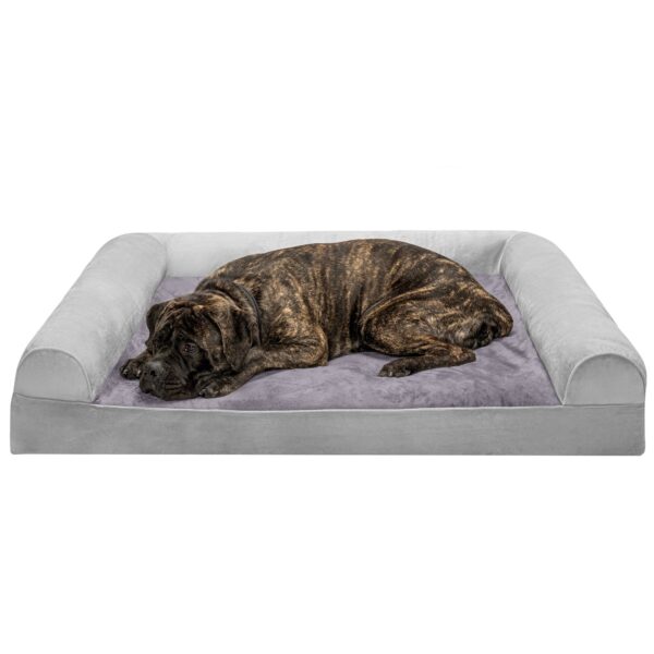 Sofa Dog Bed - Faux Fur & Velvet - Image 17