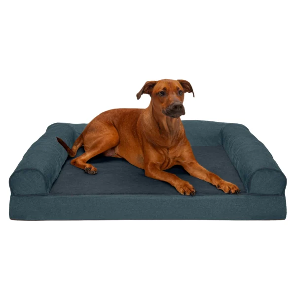 Sofa Dog Bed - Faux Fleece & Chenille - Image 19