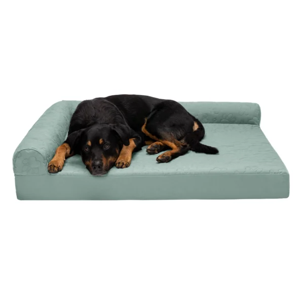 Deluxe Chaise Lounge Dog Bed - Pinsonic Paw Quilted Pet Bed - Image 21