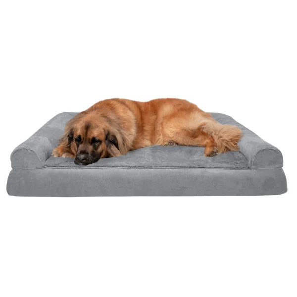 Sofa Dog Bed - Plush & Suede - Image 15