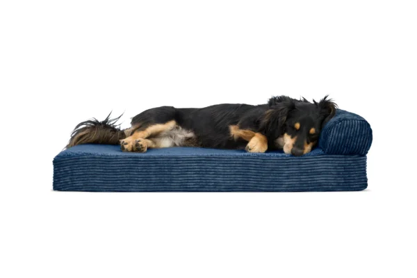 Chaise Lounge Dog Bed - Faux Fleece & Corduroy - Image 38