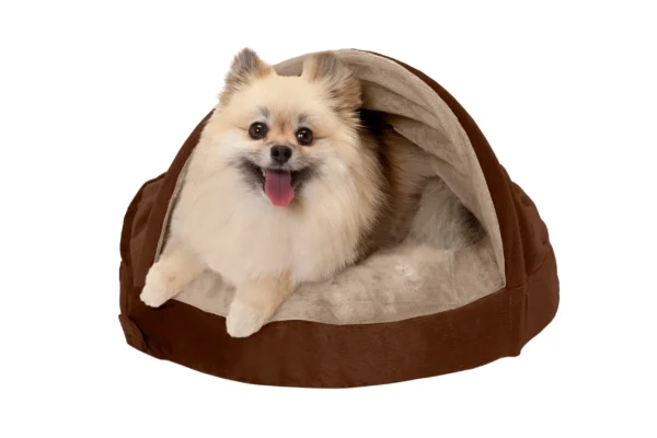 Snuggery Burrow Dog Bed - Microvelvet - Image 19