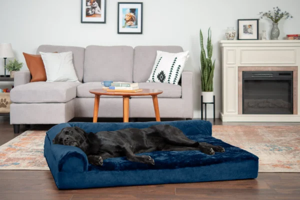Deluxe Chaise Lounge Dog Bed - Plush & Velvet - Image 27
