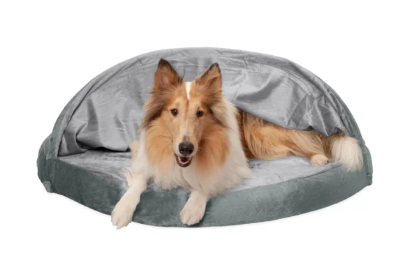 Snuggery Burrow Dog Bed - Microvelvet - Image 35