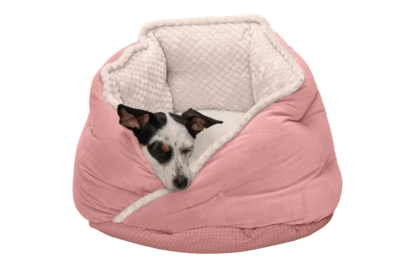 Minky Faux Fur & Velvet Hug Pet Bed - Image 14