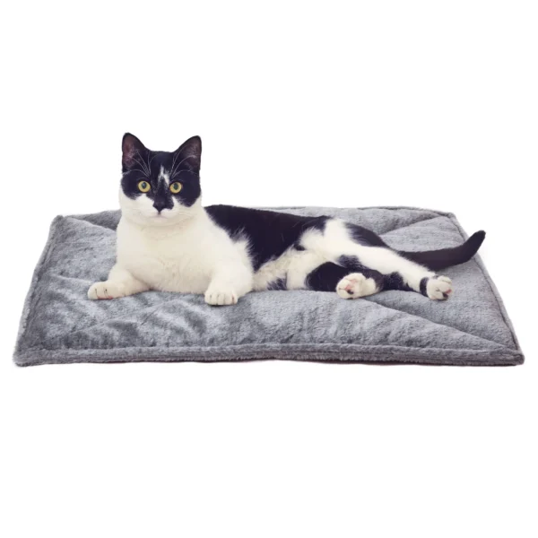 Faux Fur Self-Warming Pet Bed Mat - Image 2
