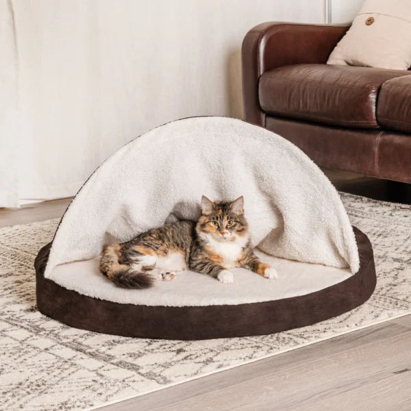Snuggery Burrow Dog Bed - Faux Sheepskin - Image 22