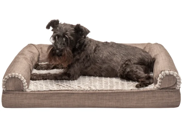 Sofa Dog Bed - Luxe Fur & Performance Linen - Image 54