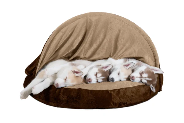 Snuggery Burrow Dog Bed - Microvelvet - Image 22