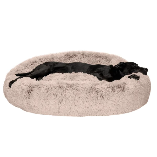 Calming Cuddler Long Fur Donut Dog Bed - Image 58