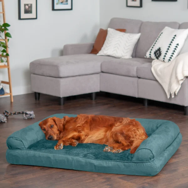 Sofa Dog Bed - Plush & Suede - Image 18
