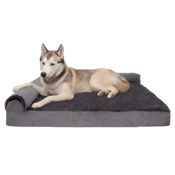 Deluxe Chaise Lounge Dog Bed - Plush & Velvet - Image 12