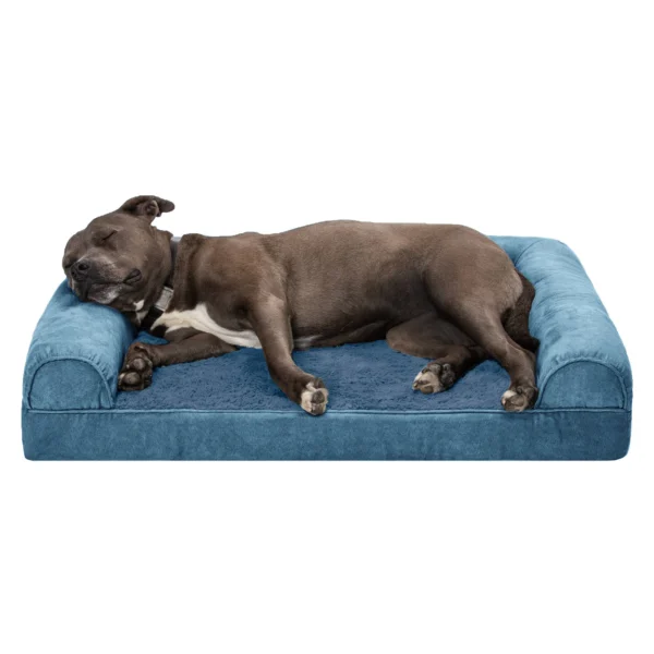 Sofa Dog Bed - Faux Fur & Velvet - Image 23