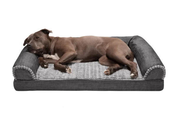 Sofa Dog Bed - Luxe Fur & Performance Linen - Image 25