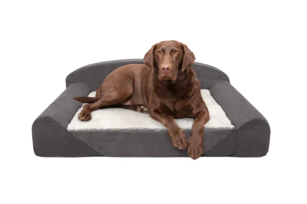 Sofa Dog Bed - Faux Fur & Backed Suede Orthopedic Luxury Edition - Image 17